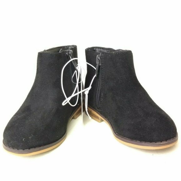 Girl's Cat & Jack Ankle Booties Boots Shoes Zip Up - Picture 5 of 9